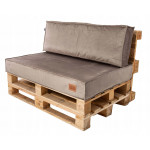 Paletové sedenie Golden Garden GG18 podsedák a vankúš 120cm x 80cm x 15cm capuccino